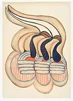 Flowers with the Taste of Potato Cones, pastel, 1960s