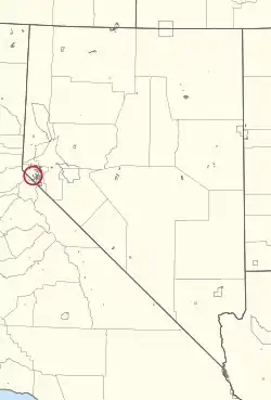 Location of Dresslerville Colony in Nevada
