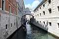 The Bridge of Sighs seen from Ponte della Canonica.