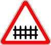 Level crossing, with barriers or gates