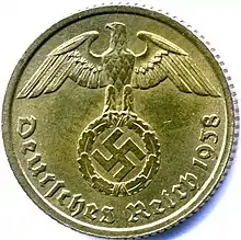Prewar 10 ℛ₰ (obverse)