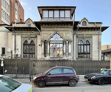 Romanian Revival - Gheorghe Ionescu-Gion House (Strada Logofătul Udriște no. 11), Bucharest, Romania, by Ion N. Socolescu, 1889