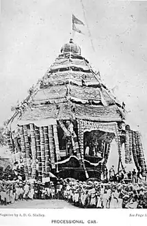 Tiruvadmarudur Temple chariot in 1913.