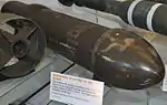 Wgr. 41 projectile for the 15&nbsp;cm Nbw 41 on display at the Steven F. Udvar-Hazy Center.