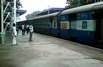 Rayalaseema Express at HITEC City MMTS Station