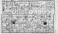 The northern half of Dover Township in Fulton County Ohio, formerly claimed by Michigan, is shifted, or "jogs", at "Old State Line Road", now County Road K.