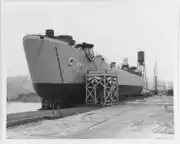 LST-662 ready for launching ceremony