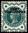 Great Britain, 1900: British 1/2d stamp overprinted 'ARMY TELEGRAPHS'.