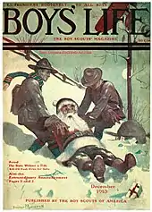 Image 13Santa and Scouts in Snow (1913), one of many Boys' Life covers (from Scouting in popular culture)