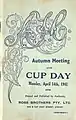 1941 Sydney Cup racebook front cover.
