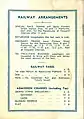 Back cover showing Railway & Entrance charges.