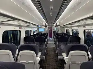 Interior of a Class 196 unit