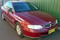 A limited edition Commodore Olympic (VT II), featuring the alloy wheels from a Berlina (VT), as standard