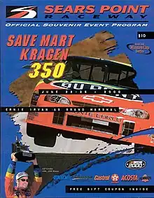The 2000 Save Mart/Kragen 350 program cover.