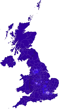 2001 (92.12%).mw-parser-output .legend{page-break-inside:avoid;break-inside:avoid-column}.mw-parser-output .legend-color{display:inline-block;min-width:1.25em;height:1.25em;line-height:1.25;margin:1px 0;text-align:center;border:1px solid black;background-color:transparent;color:black}.mw-parser-output .legend-text{}&nbsp;&nbsp;Less than 45%.mw-parser-output .legend{page-break-inside:avoid;break-inside:avoid-column}.mw-parser-output .legend-color{display:inline-block;min-width:1.25em;height:1.25em;line-height:1.25;margin:1px 0;text-align:center;border:1px solid black;background-color:transparent;color:black}.mw-parser-output .legend-text{}&nbsp;&nbsp;45 - 60%.mw-parser-output .legend{page-break-inside:avoid;break-inside:avoid-column}.mw-parser-output .legend-color{display:inline-block;min-width:1.25em;height:1.25em;line-height:1.25;margin:1px 0;text-align:center;border:1px solid black;background-color:transparent;color:black}.mw-parser-output .legend-text{}&nbsp;&nbsp;60 - 75%.mw-parser-output .legend{page-break-inside:avoid;break-inside:avoid-column}.mw-parser-output .legend-color{display:inline-block;min-width:1.25em;height:1.25em;line-height:1.25;margin:1px 0;text-align:center;border:1px solid black;background-color:transparent;color:black}.mw-parser-output .legend-text{}&nbsp;&nbsp;75 - 85%.mw-parser-output .legend{page-break-inside:avoid;break-inside:avoid-column}.mw-parser-output .legend-color{display:inline-block;min-width:1.25em;height:1.25em;line-height:1.25;margin:1px 0;text-align:center;border:1px solid black;background-color:transparent;color:black}.mw-parser-output .legend-text{}&nbsp;&nbsp;85 - 90%.mw-parser-output .legend{page-break-inside:avoid;break-inside:avoid-column}.mw-parser-output .legend-color{display:inline-block;min-width:1.25em;height:1.25em;line-height:1.25;margin:1px 0;text-align:center;border:1px solid black;background-color:transparent;color:black}.mw-parser-output .legend-text{}&nbsp;&nbsp;90 - 95%.mw-parser-output .legend{page-break-inside:avoid;break-inside:avoid-column}.mw-parser-output .legend-color{display:inline-block;min-width:1.25em;height:1.25em;line-height:1.25;margin:1px 0;text-align:center;border:1px solid black;background-color:transparent;color:black}.mw-parser-output .legend-text{}&nbsp;&nbsp;More than 95%