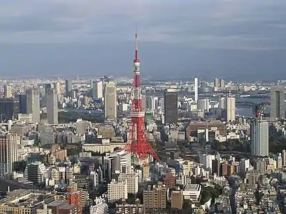 Tokyo Tower in the skyline