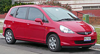 Honda Jazz (2001–present) .mw-parser-output .hatnote{font-style:italic}.mw-parser-output div.hatnote{padding-left:1.6em;margin-bottom:0.5em}.mw-parser-output .hatnote i{font-style:normal}.mw-parser-output .hatnote+link+.hatnote{margin-top:-0.5em}Main article: Honda Fit
