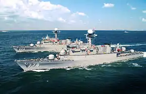 ROKS Bucheon and ROKS&nbsp;Sokcho on 11 May 2012.