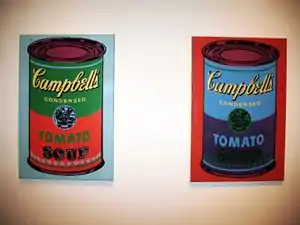 Campbell's Soup Cans by Andy Warhol, 1965.