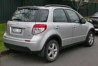 Rear view of Suzuki SX4 crossover (Australia)