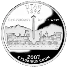 Utah quarter dollar coin