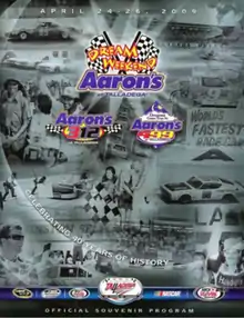 2009 Aaron's 499 program cover