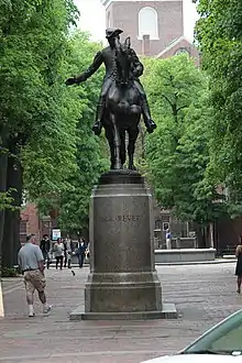 Paul Revere (1899, dedicated 1940), Boston, Massachusetts, near Old North Church