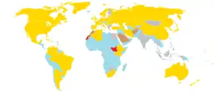 Map displaying countries that won medals during 2012 Summer Olympics.