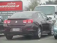 2013 Korean-built "Holden" Malibu, otherwise marketed internationally as a "Chevrolet"