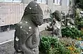 Cuman stone statues in Donetsk damaged in fighting (22 September 2014)