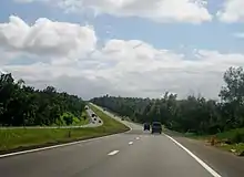 The STAR Tollway that connects the Municipality of Santo Tomas to Batangas City