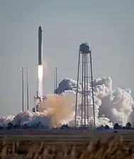 Launch of the Antares CRS Orb-1 rocket
