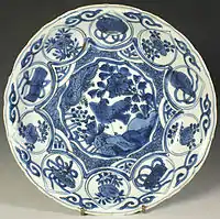 Kraak porcelain plate 20&nbsp;cm across