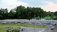 2018 ARCA race field in Turns 1 and 2