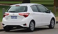 2017 facelift: Yaris Ascent 5-door (Australia)