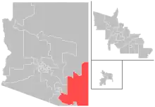 Map of district boundaries since 2023