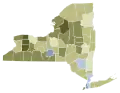 New York 2021 Proposal 4 results by county