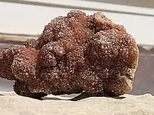 Brown Druse Quartz Rock with Druse Crystals