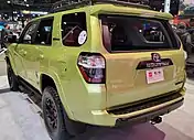 2022 Toyota 4Runner TRD Pro in Lime Rush, rear view