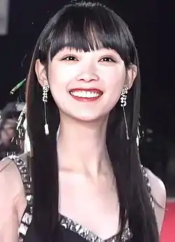 Lee Yoo-mi posing for the camera in December 2018