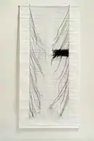 Untitled, sewn drawing on canvas, 1982-84