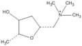 Figure 2. The structural formula of 2R-muscarine.