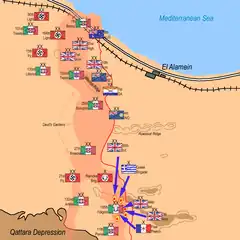 Folgore Division attacked from three directions: 10:30&nbsp;p.m. 25 October to 3:00&nbsp;a.m. 26 October