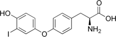 Skeletal formula of 3′-monoiodothyronine