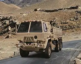 Oshkosh-produced M1083 A1P2 5-ton MTV cargo in A-kit configuration