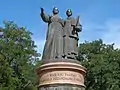 Soviet monument in Pereyaslav-Khmelnytskyi "Forever together – forever with the Russian People"