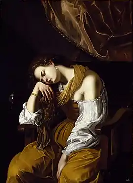 Mary Magdalene as the Melancholy by Artemisia Gentileschi
