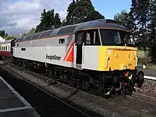 Class 47/3 47376 in Freightliner livery, at Toddington station