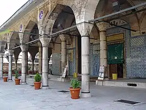 Rüstem Pasha mosque Iznik tiles in son cemaat area
