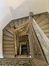 Staircase of the Alexandru and Lucreția Alexandrescu Building, Bucharest, by Alfred Popper, 1926-1927